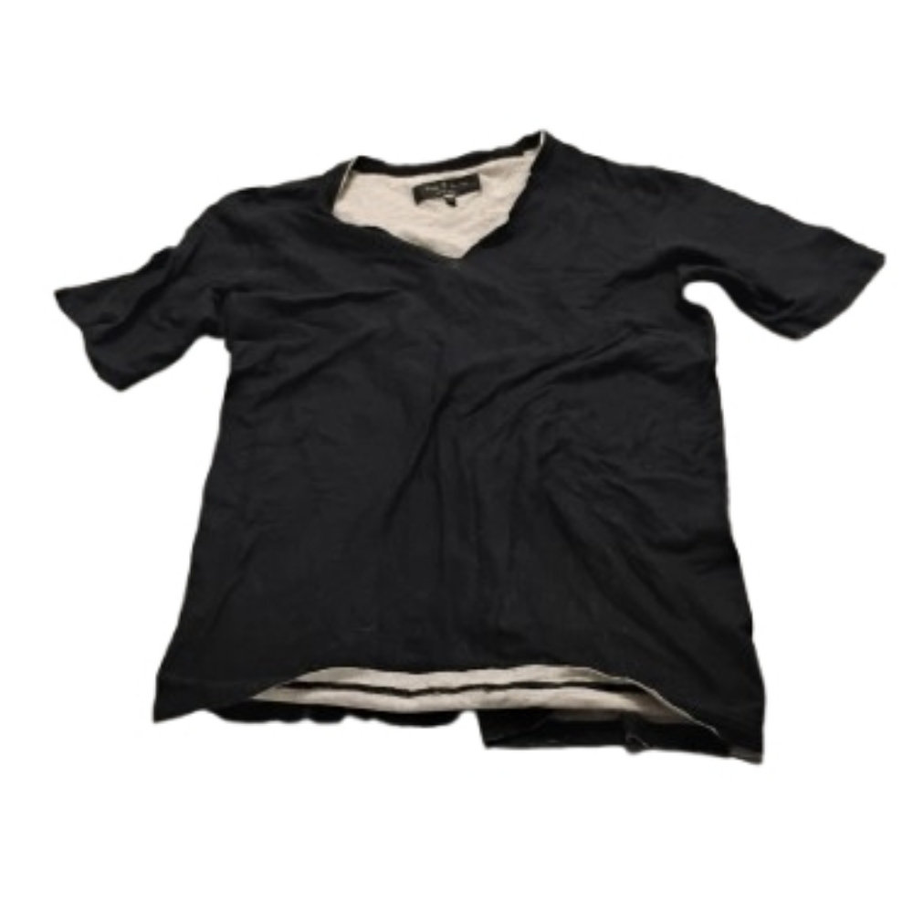 Rag & Bone Mens Plush Faux Layered Tee Shirt Cotton Sz S